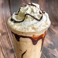 Frappuccino · Espresso and milk blended with ice.