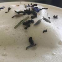 London Fog Latte · Lavander earl grey tea, with steamed milk and vanilla powder.