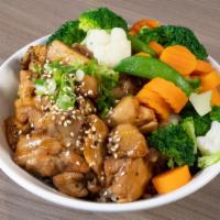 Large Bowl - Teriyaki Chicken Bowl* · Our signature grilled teriyaki chicken served with white rice and steamed vegetables