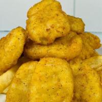 Chicken Nuggets - D · 10 Crispy all white meat nuggets served with a side and sauce