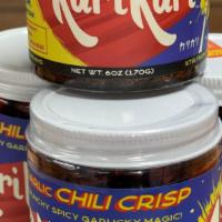 Kari Kari Garlic Chili Crisp - D · An insanely tasty, crunchy chili oil with bits of garlic, shallot and peanut.  Lots of great...