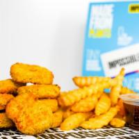 10 Impossible Chicken Nuggets · 10 Crispy Impossible chicken nuggets fried to perfection and served with fries along with yo...