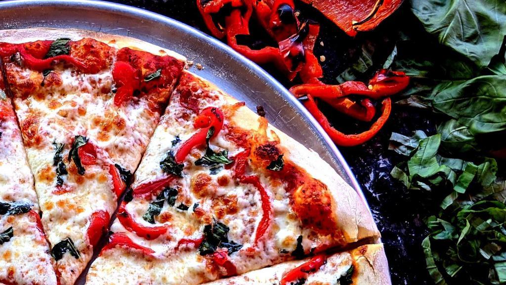 Roasted Red Pepper & Basil · Roasted red peppers and fresh basil