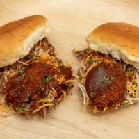 Sliders · Two Low-Carb Slider Buns Filled with Hot Shredded Steak Melted Mexican Style Cheese. (15F 37...