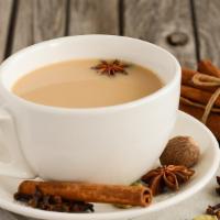Chai Tea · Hot spiced latte made with a blend of honey, vanilla, black tea and spices.