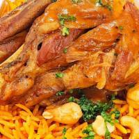 Lamb Kabsa Special · Lamb baked in the oven with vegetables (potatoes, onions, carrots, green and red bell pepper...