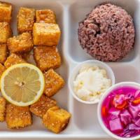 Tofu Nuggets · Lightly fried, sliced cube Tofu Nuggets.
Deep fried coated with Corn Starch.
Choice of Honey...