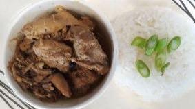 Chicken Adobo Bowl · Rice and Adobo.