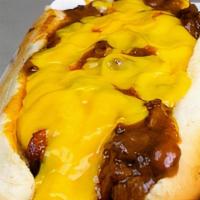 Chili Cheese Dog Combo · Hot Dog served with chili with the option to add toppings; choice of nacho or cheddar cheese...