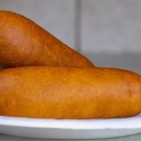 Corn Dog Combo · Deep fried breaded hot dog on a stick (Includes a small fry and drink)