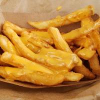 Cheese Fries · Available regular (real cheese) and vegan (vegan cheese)