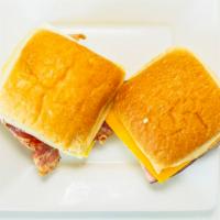 Ham Breakfast Sandwich · Egg, ham, cheddar cheese.
