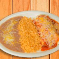 Kids' Burrito Plate · Small flour tortilla filled with your choice of cheese, chicken, or beef, topped with mild t...