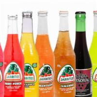 Jarritos · Choose from the delicious Jarritos with your choice of Tamarind, Lime, Mandarin, Guava, Pine...