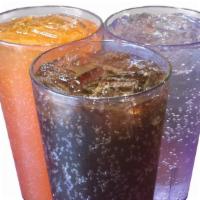 Fountain Drinks · Choose between Coca-Cola, Diet Coke, Bard’s Root Beer, Dr. Pepper, Fuze Iced Tea, Minute Mai...
