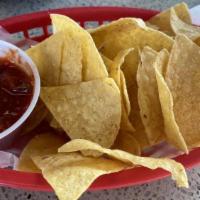 Side Of Chips & Salsa · Extra side of delicious chips and salsa.
