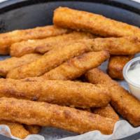 Zucchini Strips · Battered and deep fried (10 pieces).