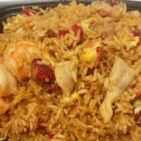 Fried Rice · Choice of chicken, roast pork, shrimp, beef or combination (chicken, pork and shrimp)