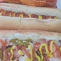 Hot Dog · Choose from ketchup, mustard or picó de gallo.