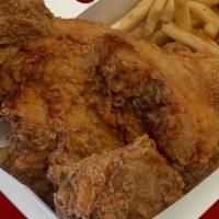 3 Pc Fried Chicken-Mixed · 3 pcs Mixed Fried Chicken. Small Fries. 1 Garlic Toast