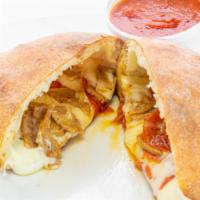 Stromboli · Stuffed with mozzarella and your choice of two additional items. Served with a side of tomat...