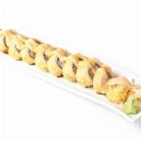 Seattle Crunch Roll (Lunch) · Tempura’d, salmon, tuna, avocado, and cream cheese. Topped with sweet chili aioli and soy gl...
