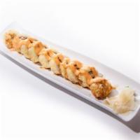 Spicy Crunch Roll (Hh) · Tempura’d, spicy tuna, avocado, and cream cheese. Topped with spicy chili allioli soy glaze.