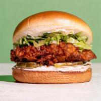 The Southern Hot Fried Chicken Sandwich · Cornflake Crusted Chicken Breast seasoned in our signature spice blend in between a toasted ...