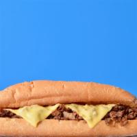 Classic Philly Cheesesteak · Classic 8” Philly cheesesteak loaded with grilled steak and melted cheese on a toasted hoagi...
