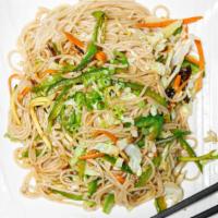 Kimchee Stir-Fried  Noodles · Vegetables only
if you need Rice Noodle instead of rice noodle. 
please make note on it
