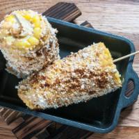 Mexican Corn On The Cob · Vegetarian, allergens dairy.