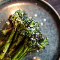 Broccolini · Vegan, gluten-free. smoked chili powder.