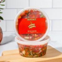 Pico De Gallo · Our Pico de Gallo is made to order with only the freshest whole ingredients. Perfect to add ...