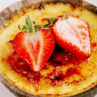 Creme Brulee · Rich custard cream topped with a layer of hard and crispy caramel. Allergy Warnings: Contain...