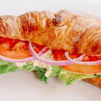 Tuna Salad Croissant Sandwich · Tuna, onion, capers, mayonnaise, Dijon mustard, lettuce served on a croissant