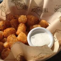 Large Cajun Tots · Vegetarian.  Served with peppercorn ranch.