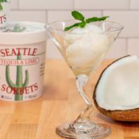 Coconut Sorbet · Pint.   Caribbean coconut blended with shredded macaroon coconut imparts a nice texture to t...
