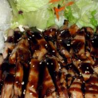 Chicken Teriyaki · Grilled chicken drizzled with homemade teriyaki sauce.