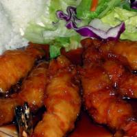 Crispy Shrimp · Shrimp deep-fried and mix with brown sauce.