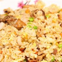 Combo Fried Rice · Chicken, pork and shrimp.