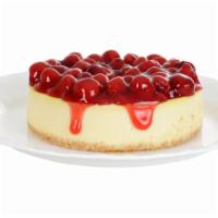 Cherry Cheesecake · Classic cheesecake with a rich, dense, smooth, and creamy consistency topped with fresh cher...