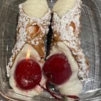 Cannoli · A traditional Italian Pastry filled with ricotta cream.