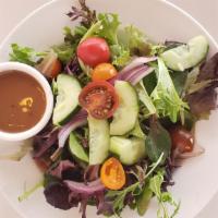 Garden Salad - Side · Oil and balsamic vinegar dressing.