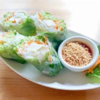Salad Rolls · Tofu,vegetables and rice noodles wrapped in soft rice papers served with sweet and sour sauce