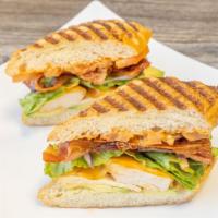 Chicken Chipotle Melt · Chicken, bacon, avocado, spicy gourmet cheddar, lettuce, tomato, red onion and house chipotl...