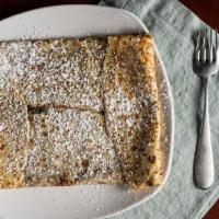 Classic Crepe · Cinnamon, brown sugar & melted butter