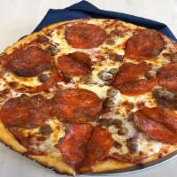 Cave Man · Pepperoni, Ground Beef, Canadian Bacon, Italian Sausage