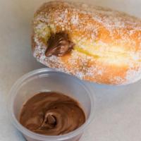Bomboloni · A light Italian Donut coated in sugar and filled with Nutella