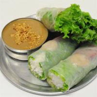 Fresh Salad Rolls · Gluten-free. Your choice of either pork and shrimp or vegetarian.