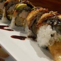 Energy Roll · In: crunch roll, out: eel avocado and special sauce.